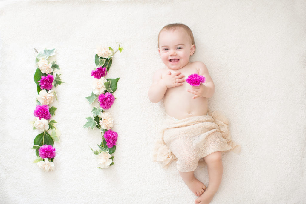 Monthly Flower Baby Photography